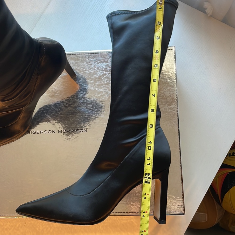 Sigerson Morrison Stretch Satin Boots - Women’s 8.5 - Picture 2 of 7